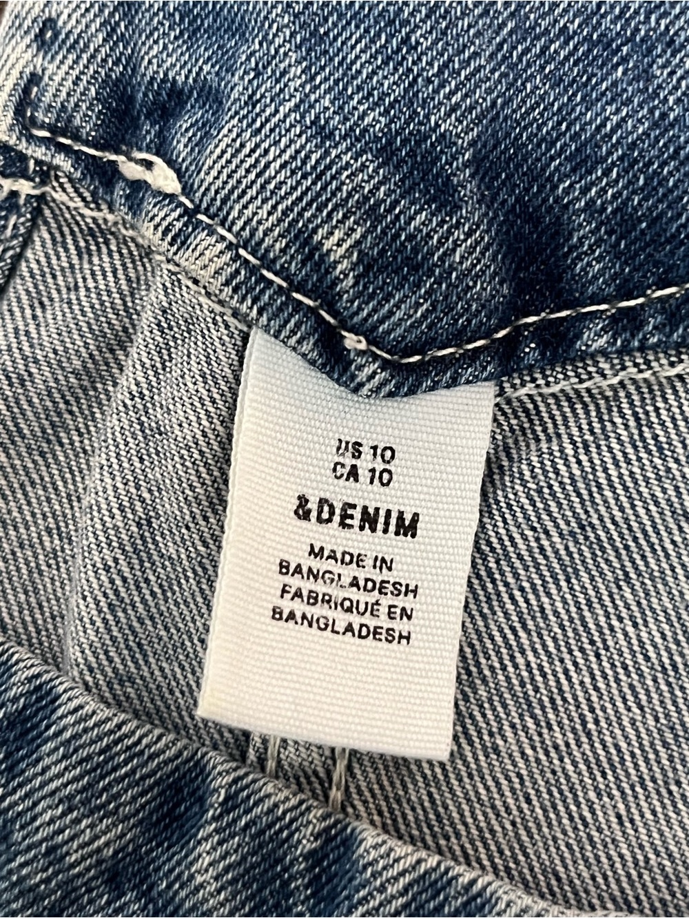 & Denim Women's Denim Overall Dress w/Pockets Size 10 - Picture 2 of 8